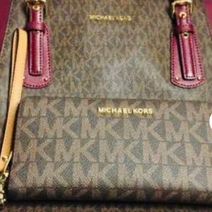 Michael Kor's Signature Handbag & Wallet Set